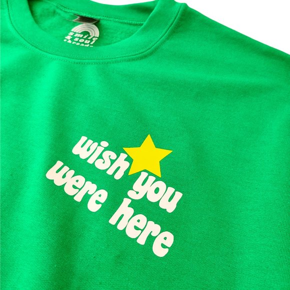 Green Smiley Star Lightning Bolt Sweatshirt - Picture 5 of 9